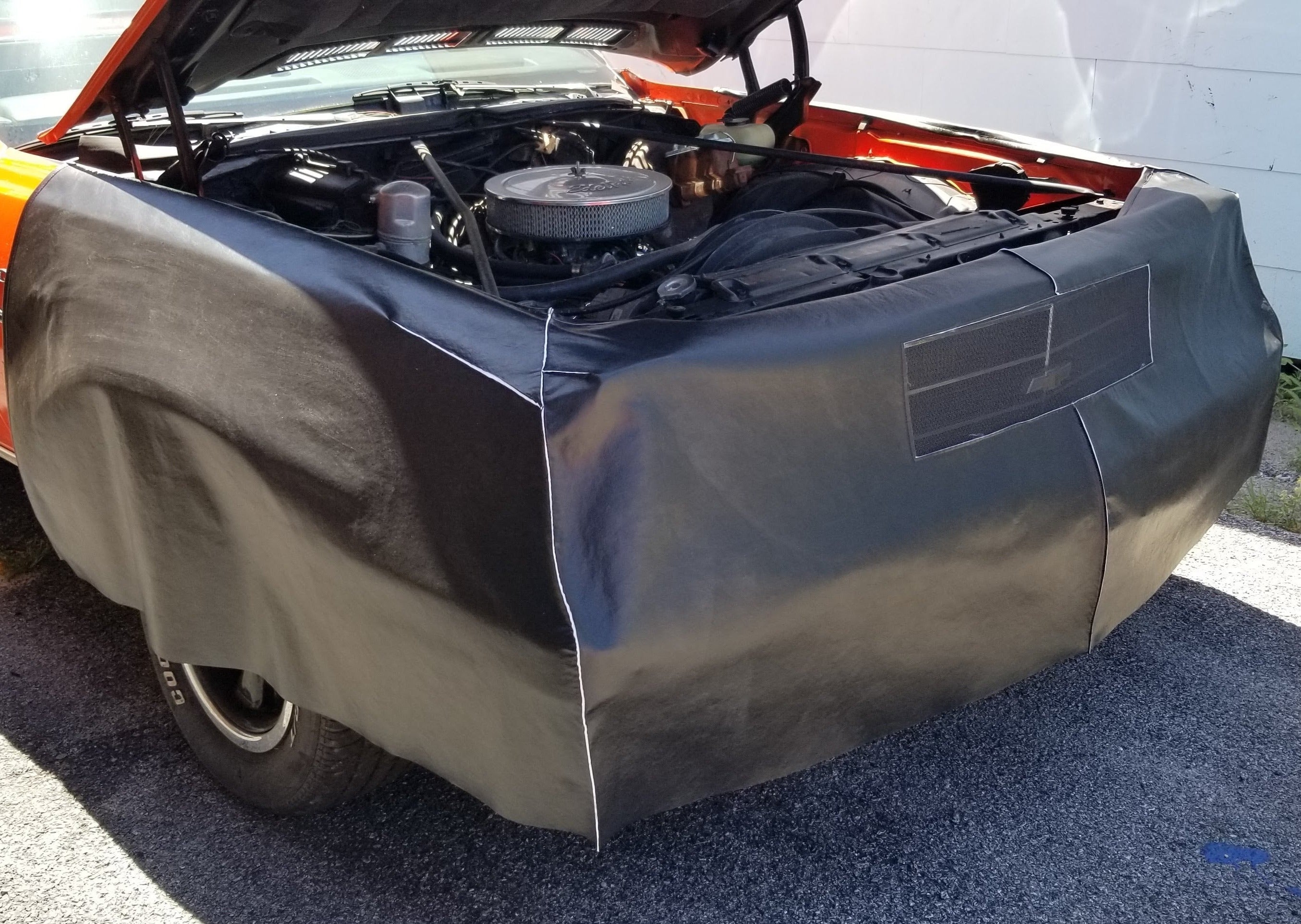 KUAFU Inner Fender Liner – Right Side Black For Chevy Chevelle El Camino 1968-1972